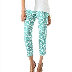 NWOT Tory Burch Walton Printed Pants Size 2